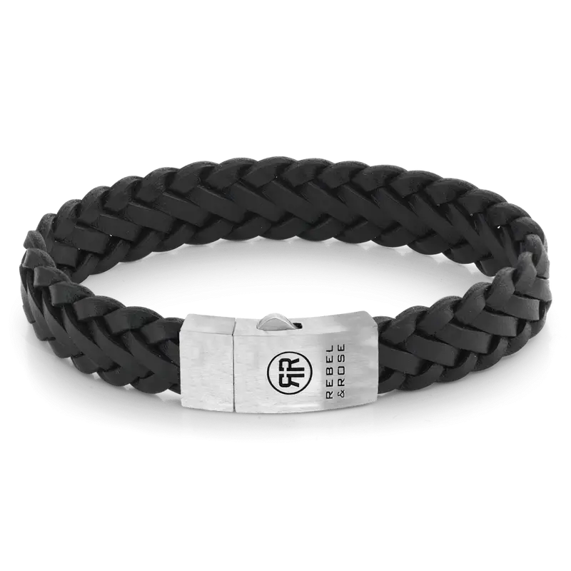 Rebel & Rose Absolutely Leather Armband RR-L0076-S – Zwart