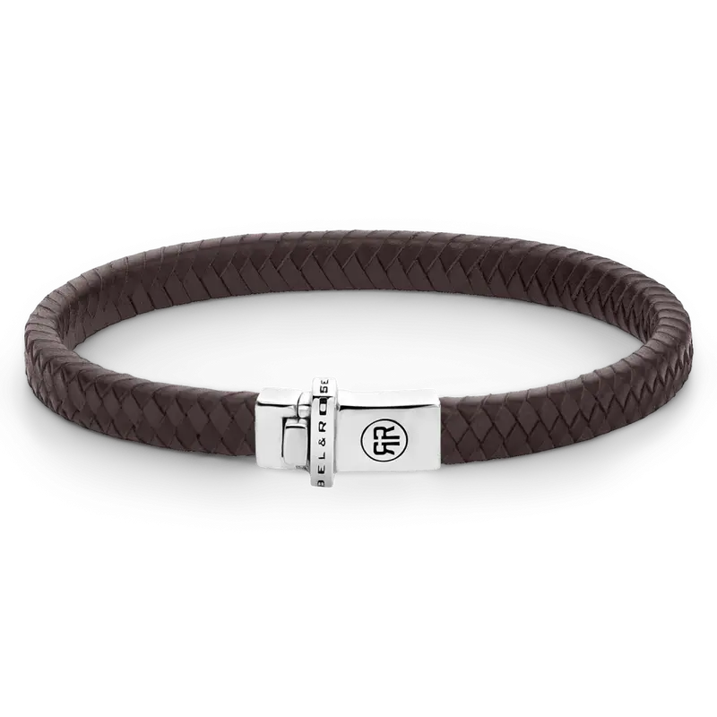 Rebel & Rose Absolutely Leather Armband RR-L0140-S – Bruin