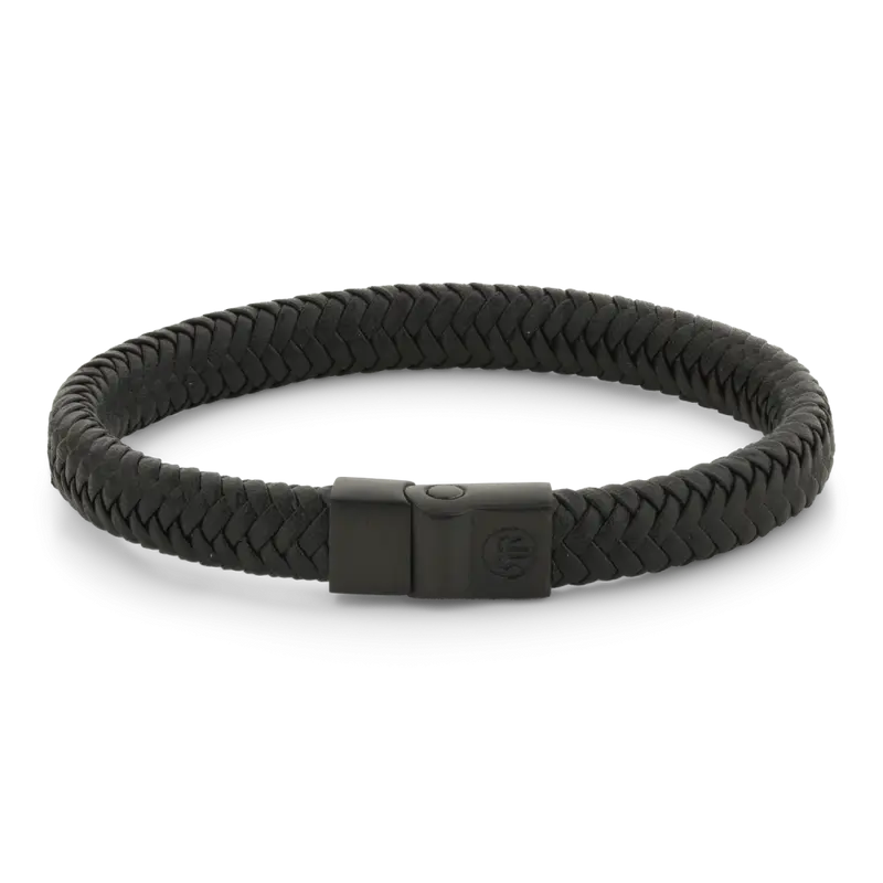 Rebel & Rose Full Metal 9mm Black Black Armband RR-M0062-B – Zwart