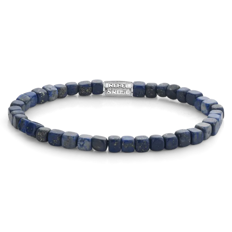 Rebel & Rose No Balls Please 4mm Armband RR-40078-S – Blauw