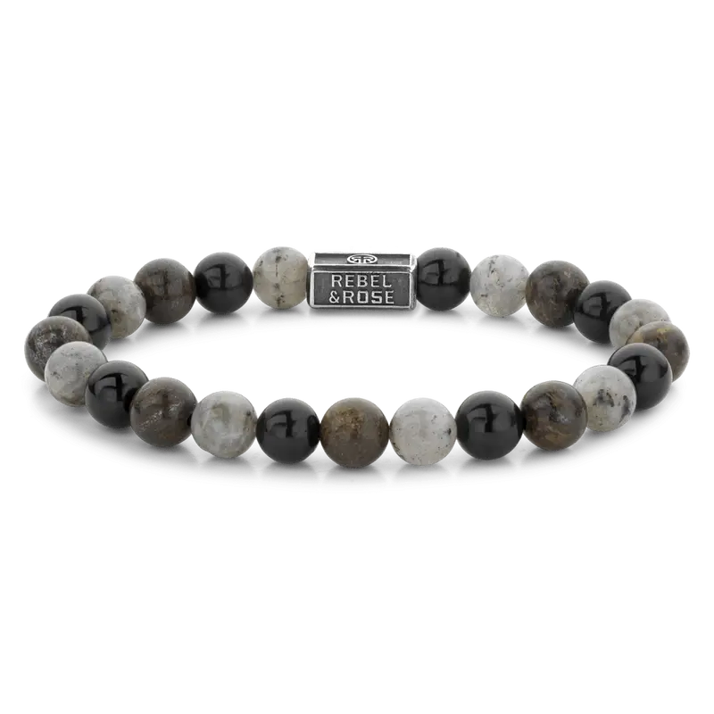 Rebel & Rose Silverbead 8mm Armband RR-8S007-S – Mix kleuren