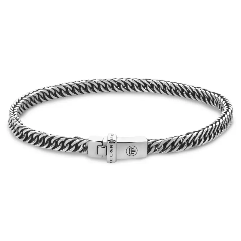 Rebel & Rose Sterling Silver Line Armband RR-BR037-S – Zilver