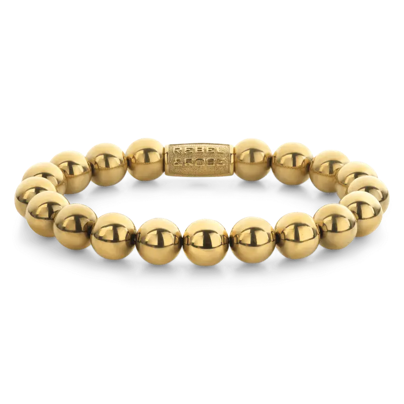Rebel & Rose Stones Only 10mm Armband RR-10009-G – Geelgoud