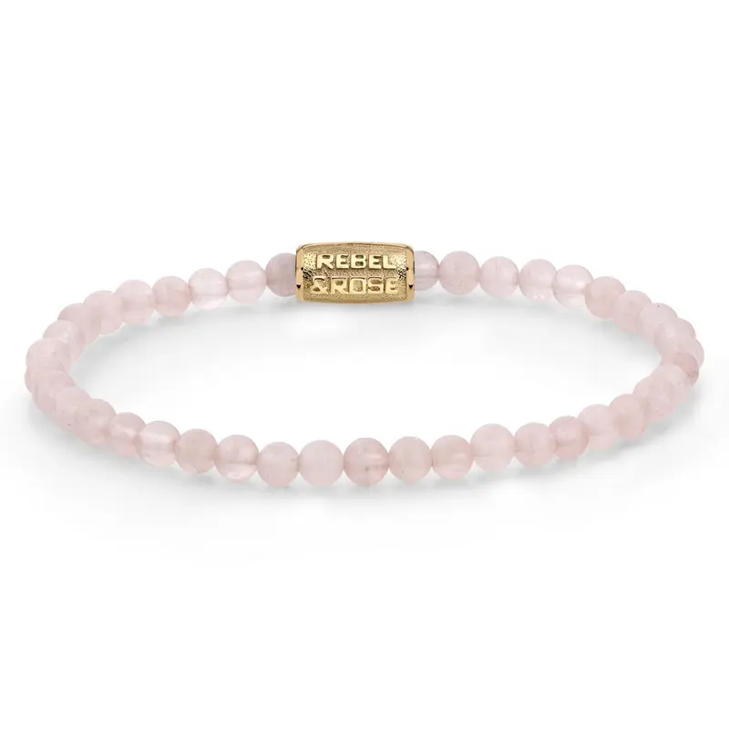 Rebel & Rose Stones Only 4mm Armband RR-40103-G – Roze