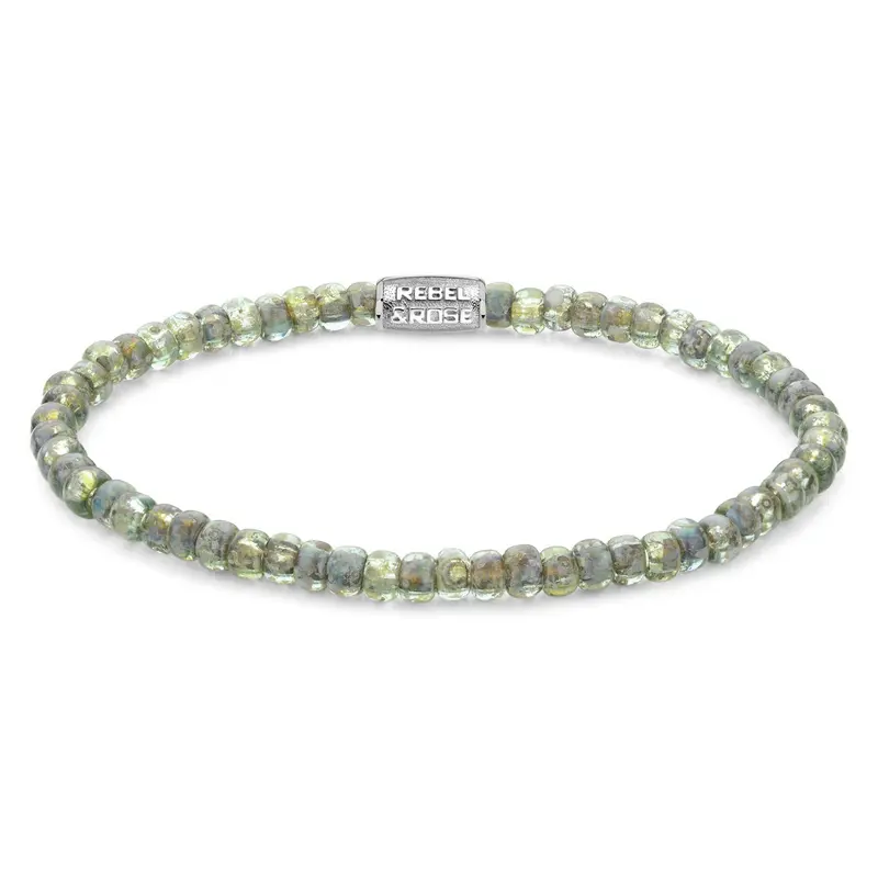 Rebel & Rose Stones Only 4mm Armband RR-40123-S – Groen
