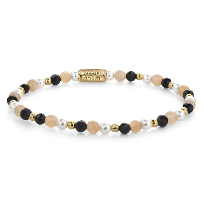 Rebel & Rose Stones Only 4mm Armband RR-40154-G – Multi-kleuren
