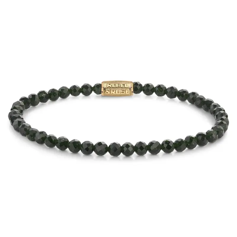 Rebel & Rose Stones Only 4mm Armband RR-40157-G – Groen