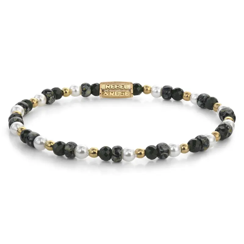Rebel & Rose Stones Only 4mm Armband RR-40158-G – Multi-kleuren