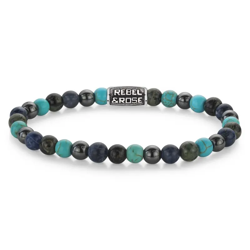 Rebel & Rose Stones Only 6mm Armband RR-60132-V – Multi-kleuren