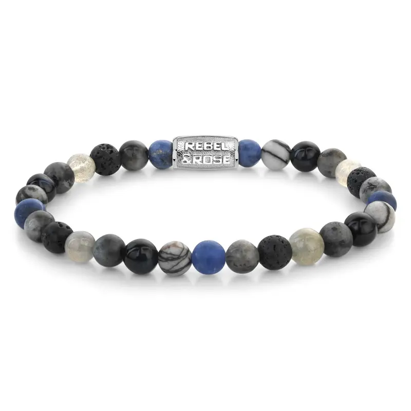 Rebel & Rose Stones Only 6mm Armband RR-60142-S – Multi-kleuren