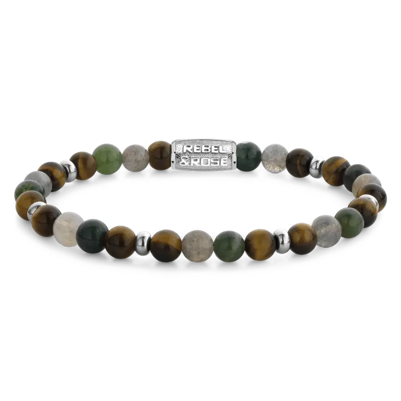 Rebel & Rose Stones Only 6mm Armband RR-60144-S – Multi-kleuren