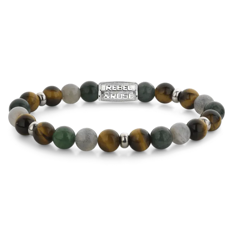 Rebel & Rose Stones Only 8mm Armband RR-80119-S – Multi-kleuren