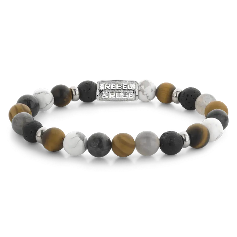 Rebel & Rose Stones Only 8mm Armband RR-80120-S – Multi-kleuren