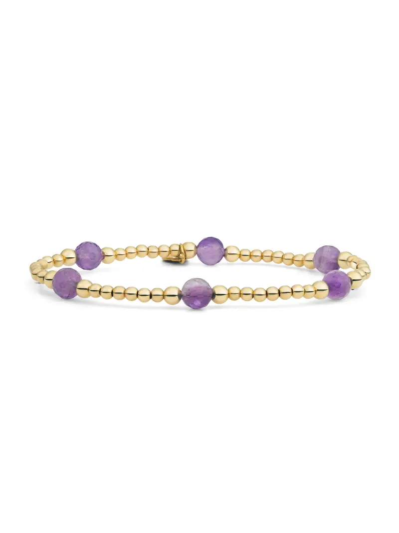 Reverse Bold Mix Armband Amethyst
