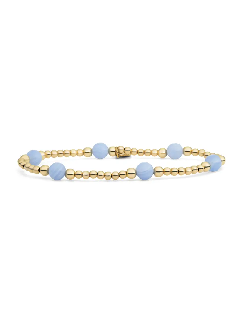 Reverse Bold Mix Armband Blue Lace Agate