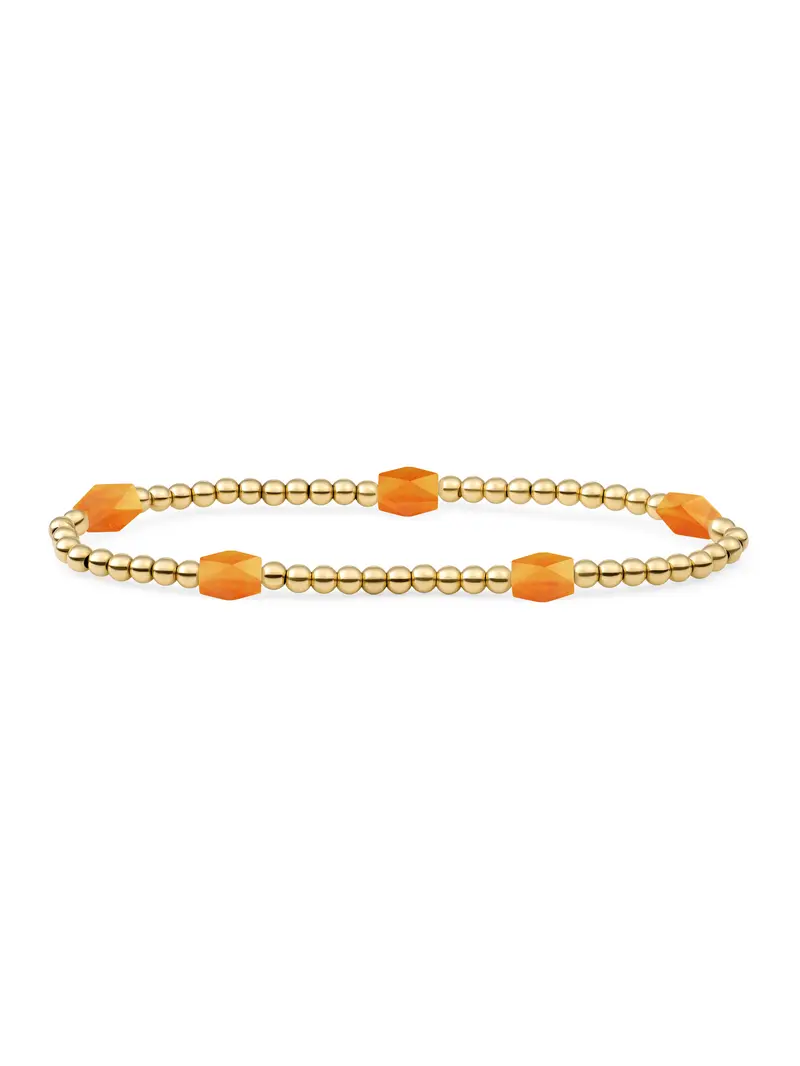 Reverse Edge Mix Armband Citrine Quartz