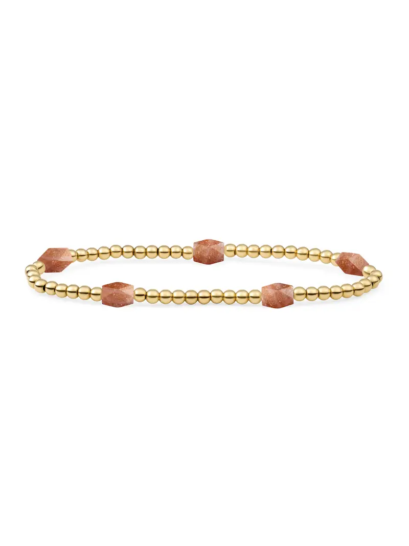 Reverse Edge Mix Armband Sunstone