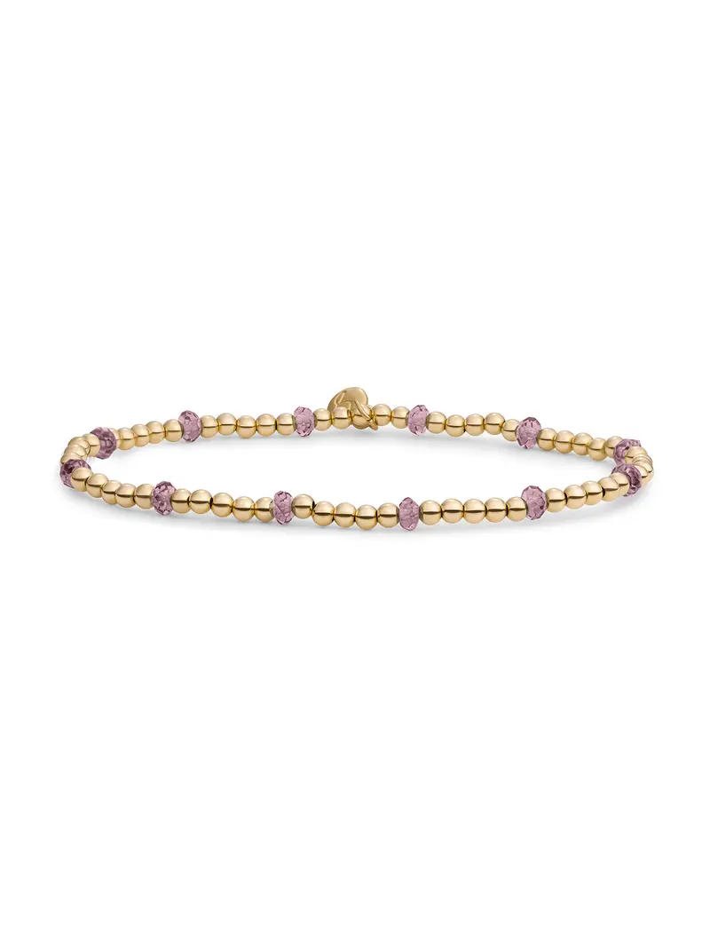 Reverse Roundel Armband Aubergine Quartz