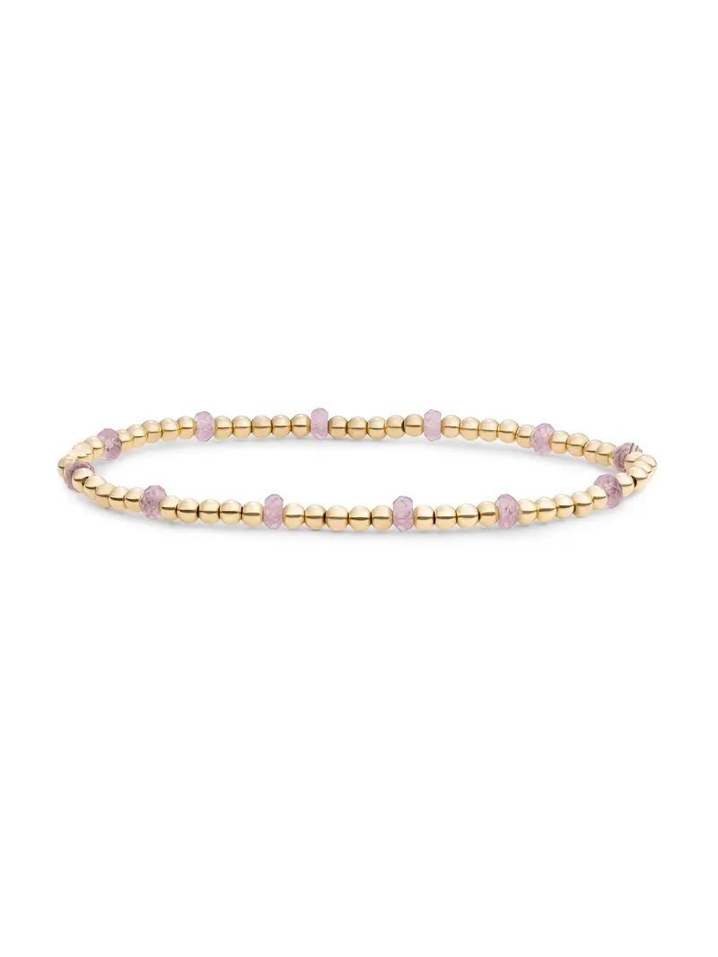 Reverse Roundel Armband Pink Opalite