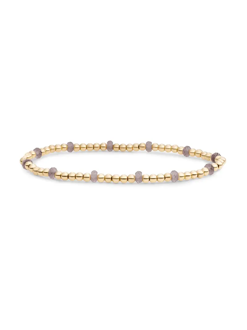 Reverse Roundel Armband Smoky Quartz