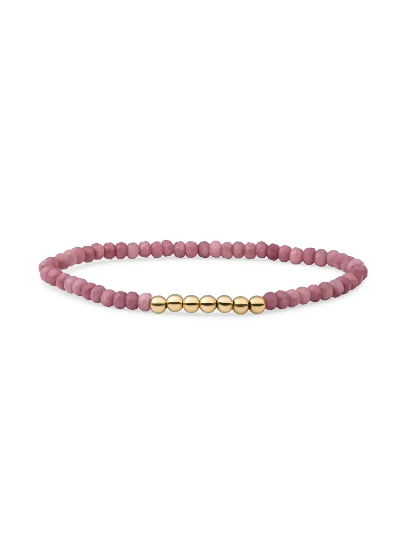 Reverse Universe Armband Pink Rhodonite