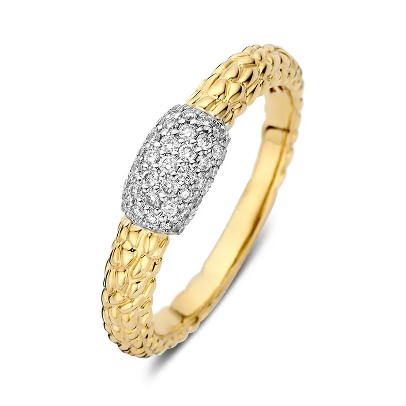Ring bicolor briljant 0.22 crt.