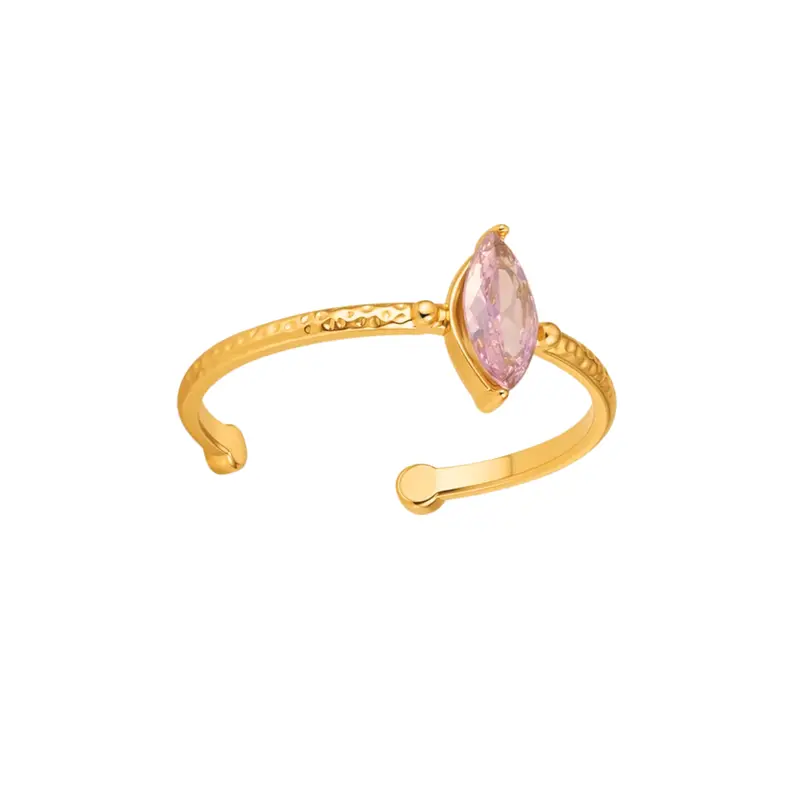 Ring bijoux roze