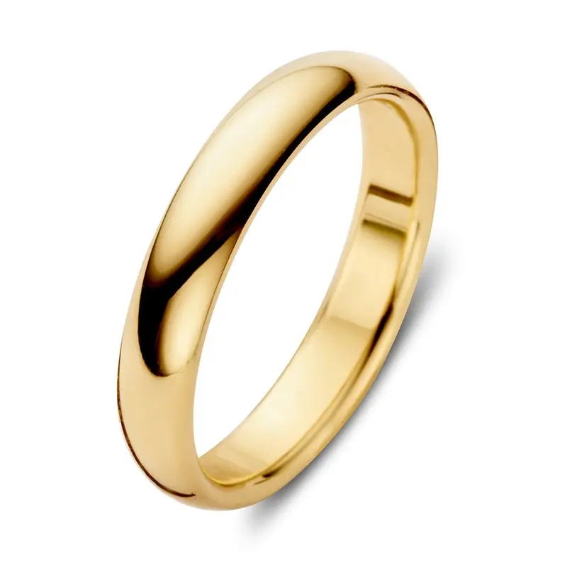 Ring Bowie 4mm geelgoud