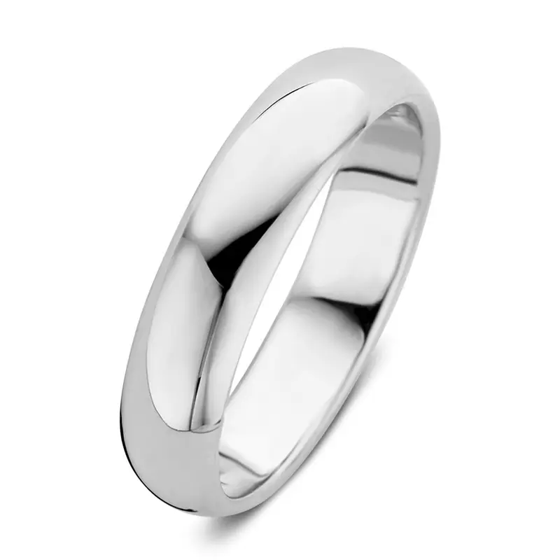 Ring Bowie 5mm witgoud