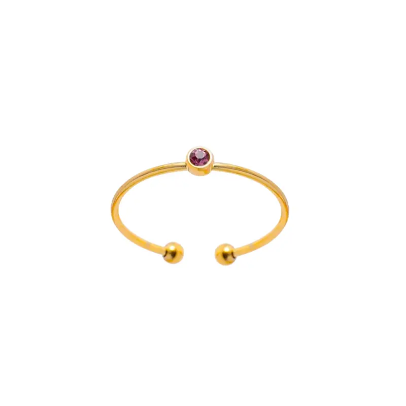 Ring classic diamond fuchsia