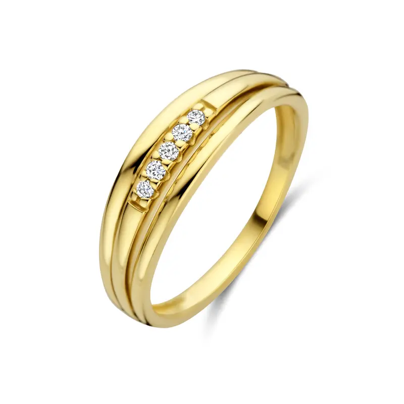 Ring diamant 0.05ct h si 14K geelgoud 5,5 mm – 4035347