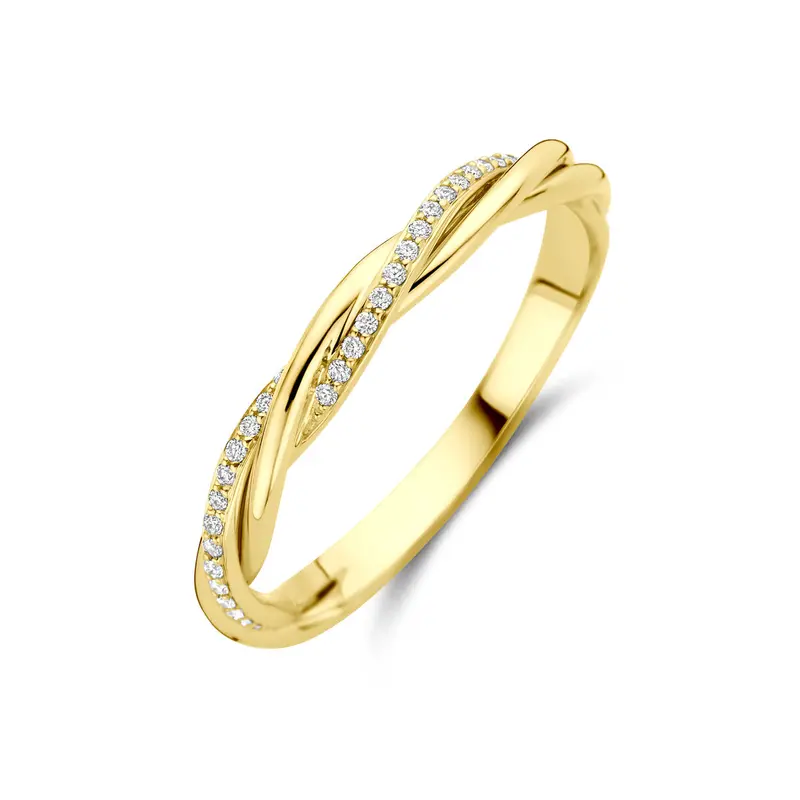 Ring diamant 0.08ct h si 14K geelgoud – 4033623