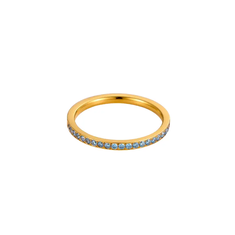 Ring eternal diamond lichtblauw