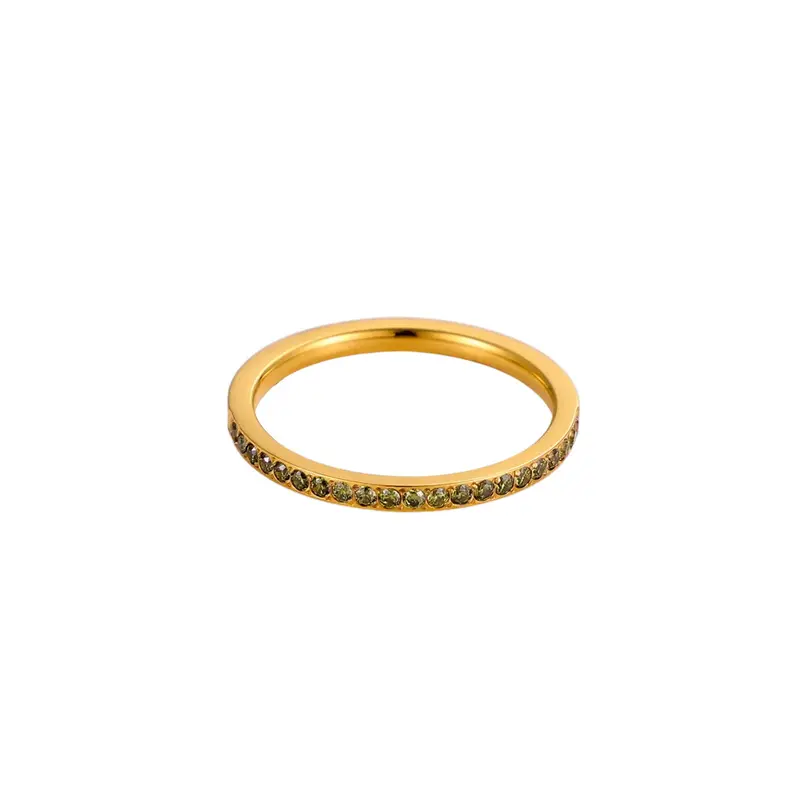 Ring eternal diamond olijfgroen