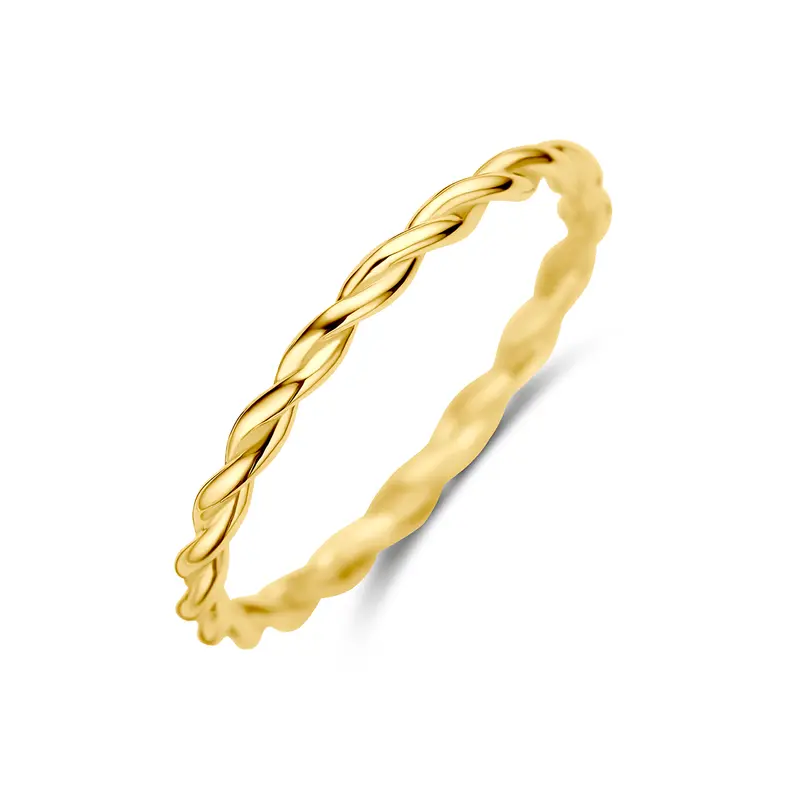 Ring gedraaid 9K geelgoud