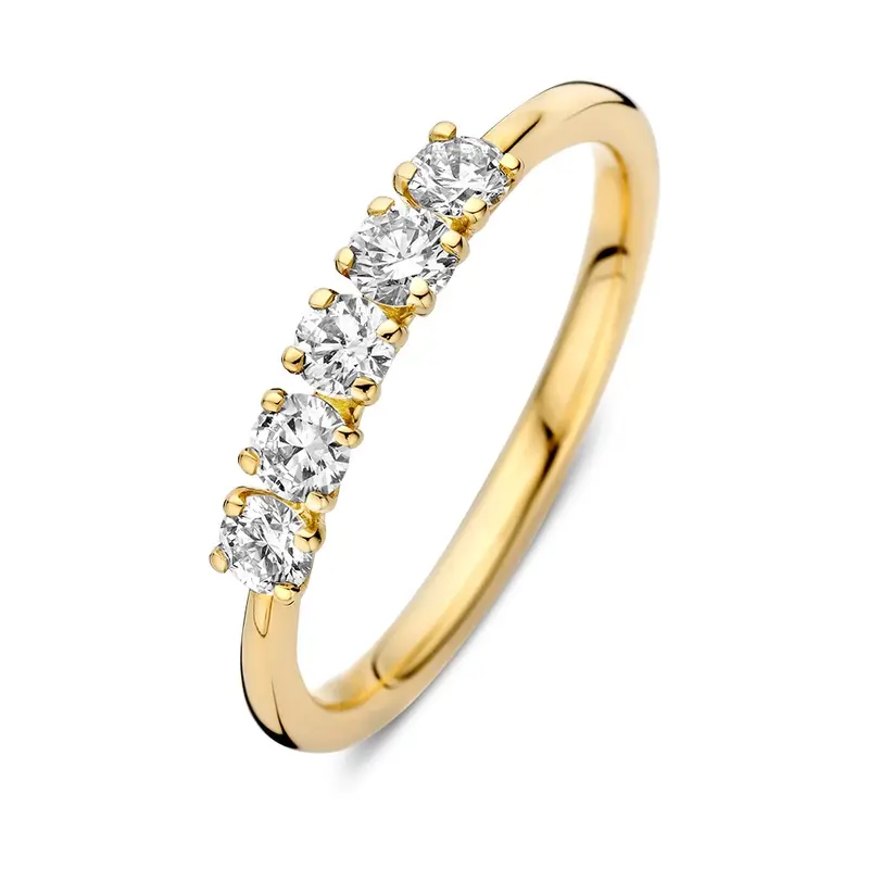 Ring geelgoud briljant 0,50 crt.