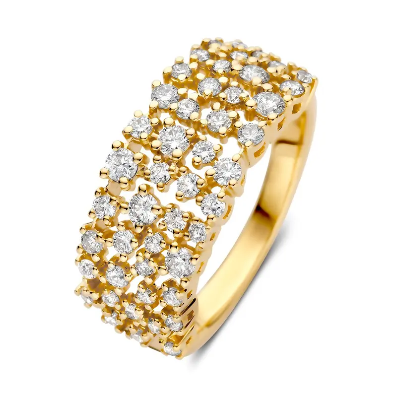 Ring geelgoud briljant 0.92 crt.