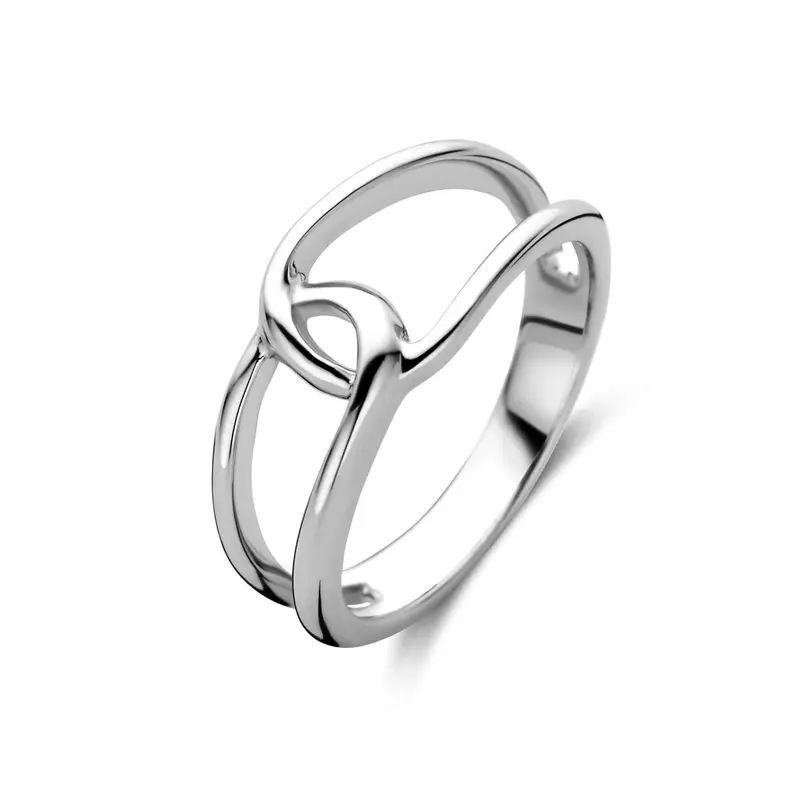 Ring gerhodineerd zilver 9 mm – 1341029