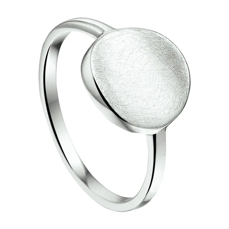 Ring gescratcht gerhodineerd zilver 11,5 mm – 1324572
