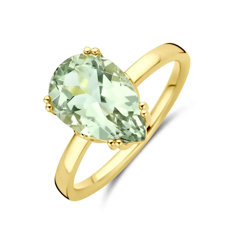 Ring groen amethist 14K geelgoud – 4033633