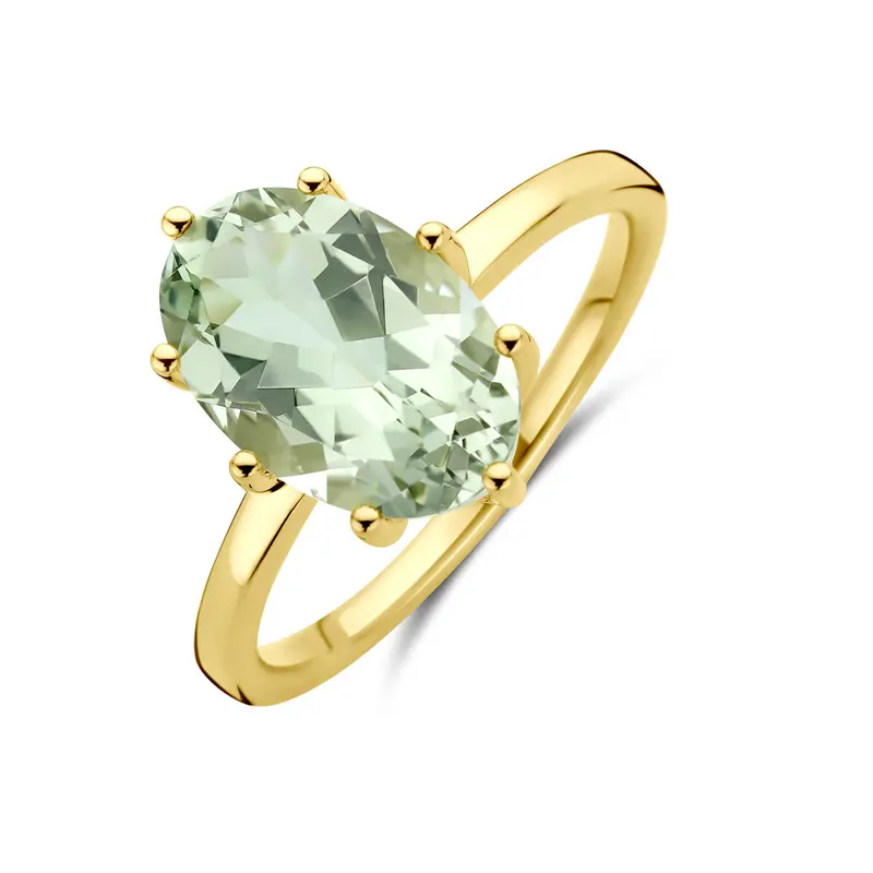 Ring groen amethist 14K geelgoud – 4033639