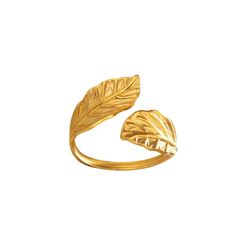Ring hugging leaves