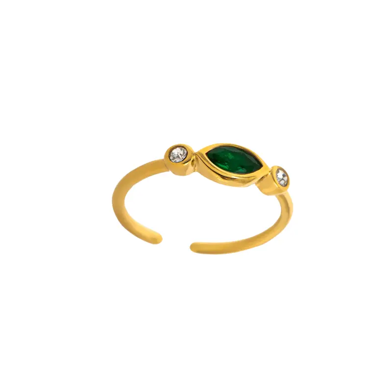 Ring isolde groen