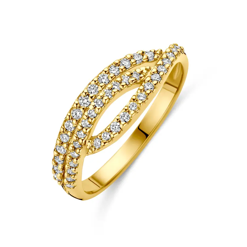 Ring lab grown diamant 14K geelgoud 0.32ct f vs – 4036036