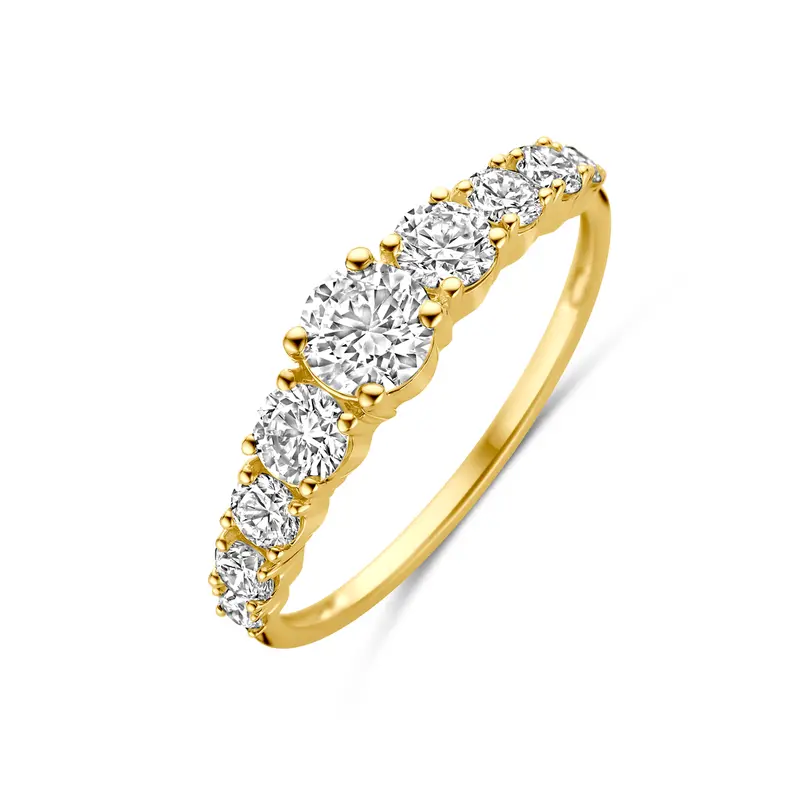 Ring lab grown diamant 14K geelgoud 1.04ct f vs – 4036107