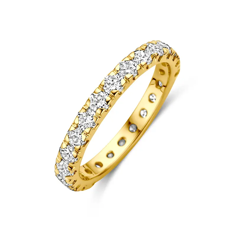 Ring lab grown diamant f vs 14K geelgoud – 4036040
