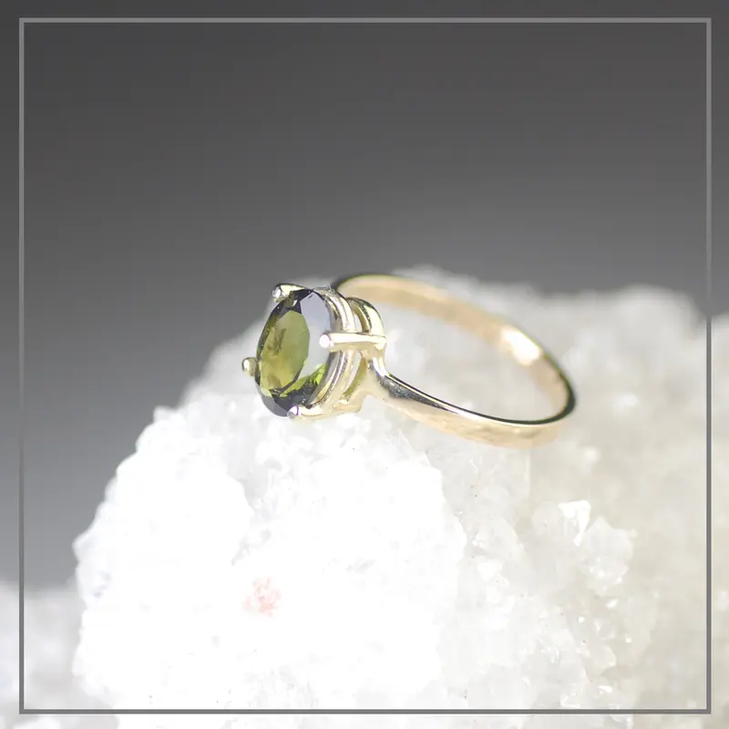 Ring Leto met groene toermalijn