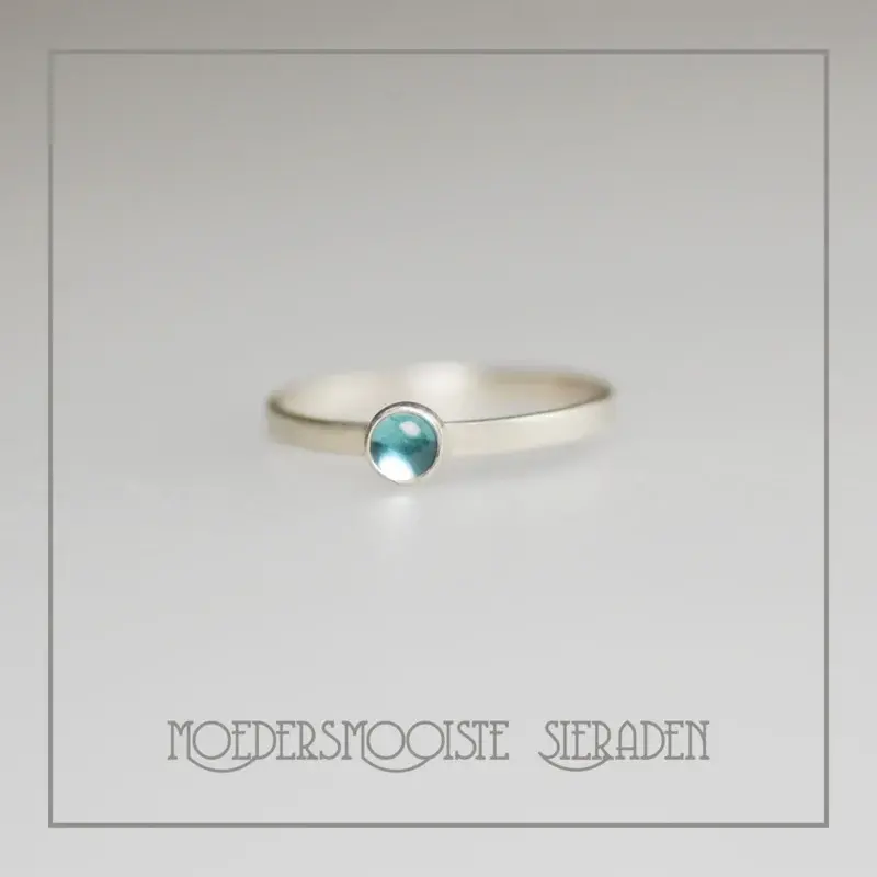 Ring met geboortesteen Topaas van november