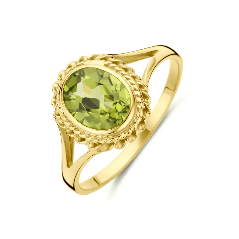 Ring peridot 14K geelgoud 11,5 mm – 4031926
