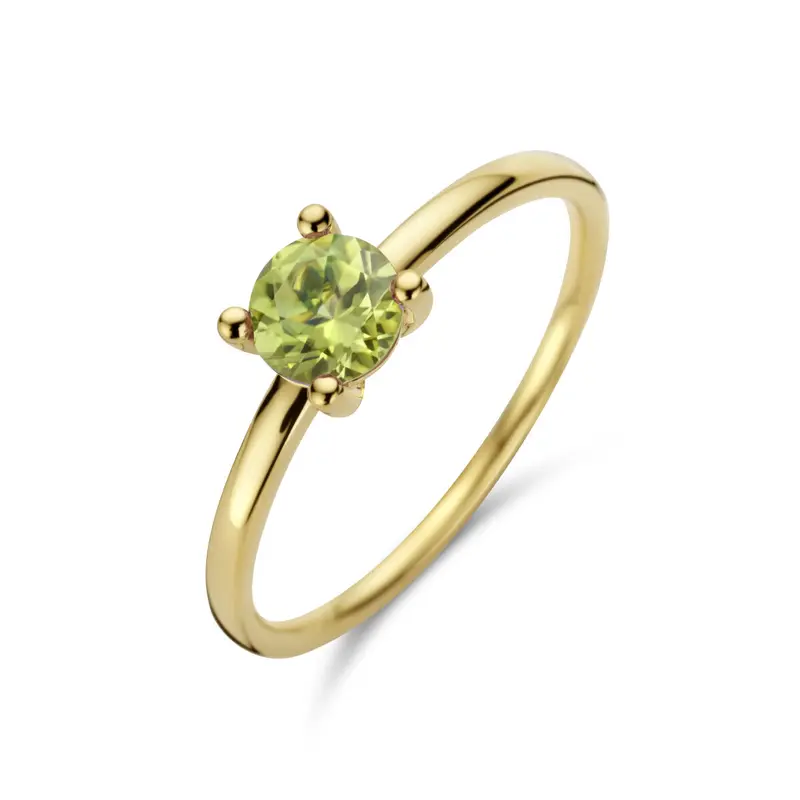 Ring peridot 14K geelgoud – 4026722
